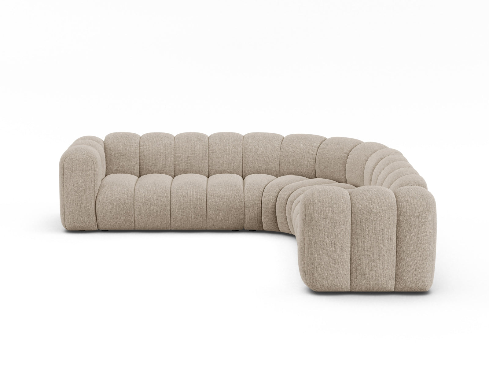 Lupine Modular Symmetrical Ecksofa 5 Sitzer in Dark Beige-Eden präsentiert im Onlineshop von KAQTU Design AG. Ecksofa ist von Micadoni