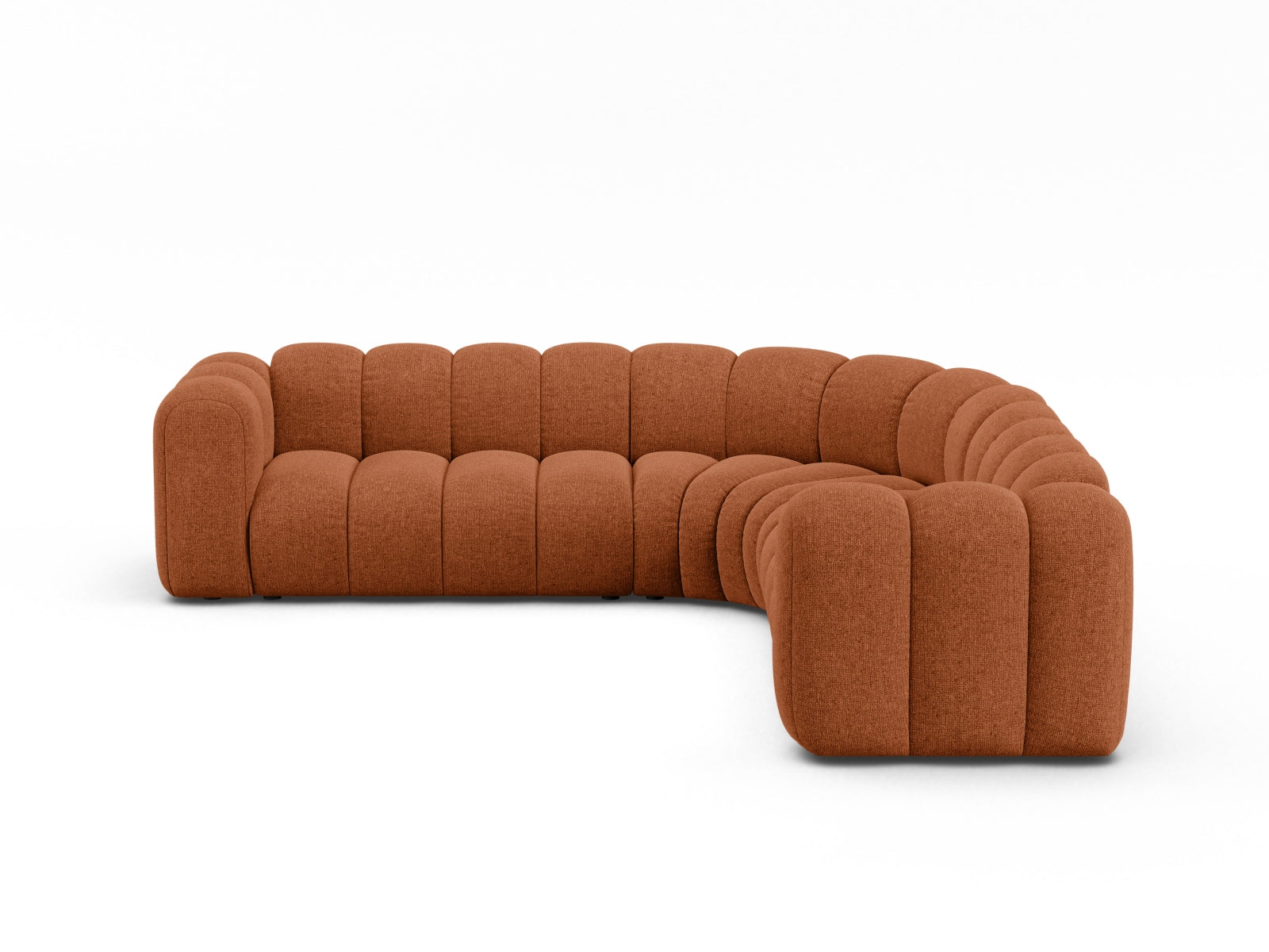 Lupine Modular Symmetrical Ecksofa 6 Sitzer in Brick präsentiert im Onlineshop von KAQTU Design AG. Ecksofa ist von Micadoni