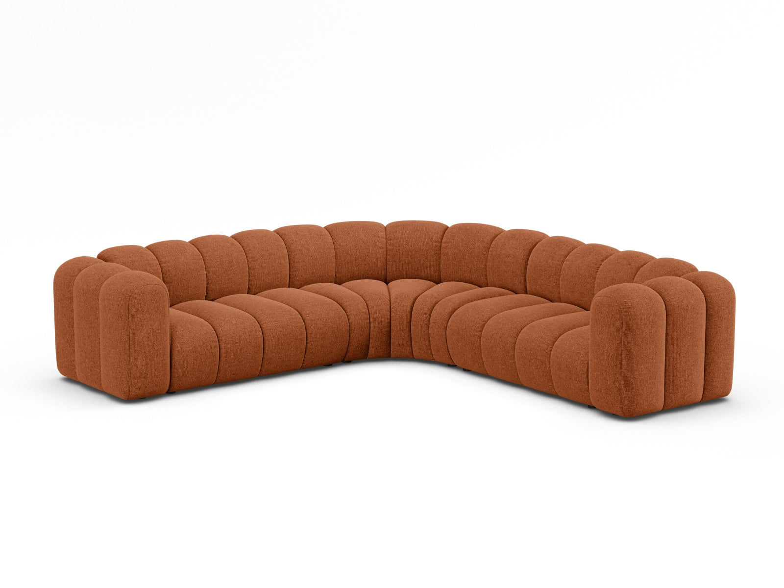 Lupine Modular Symmetrical Ecksofa 6 Sitzer in Brick präsentiert im Onlineshop von KAQTU Design AG. Ecksofa ist von Micadoni