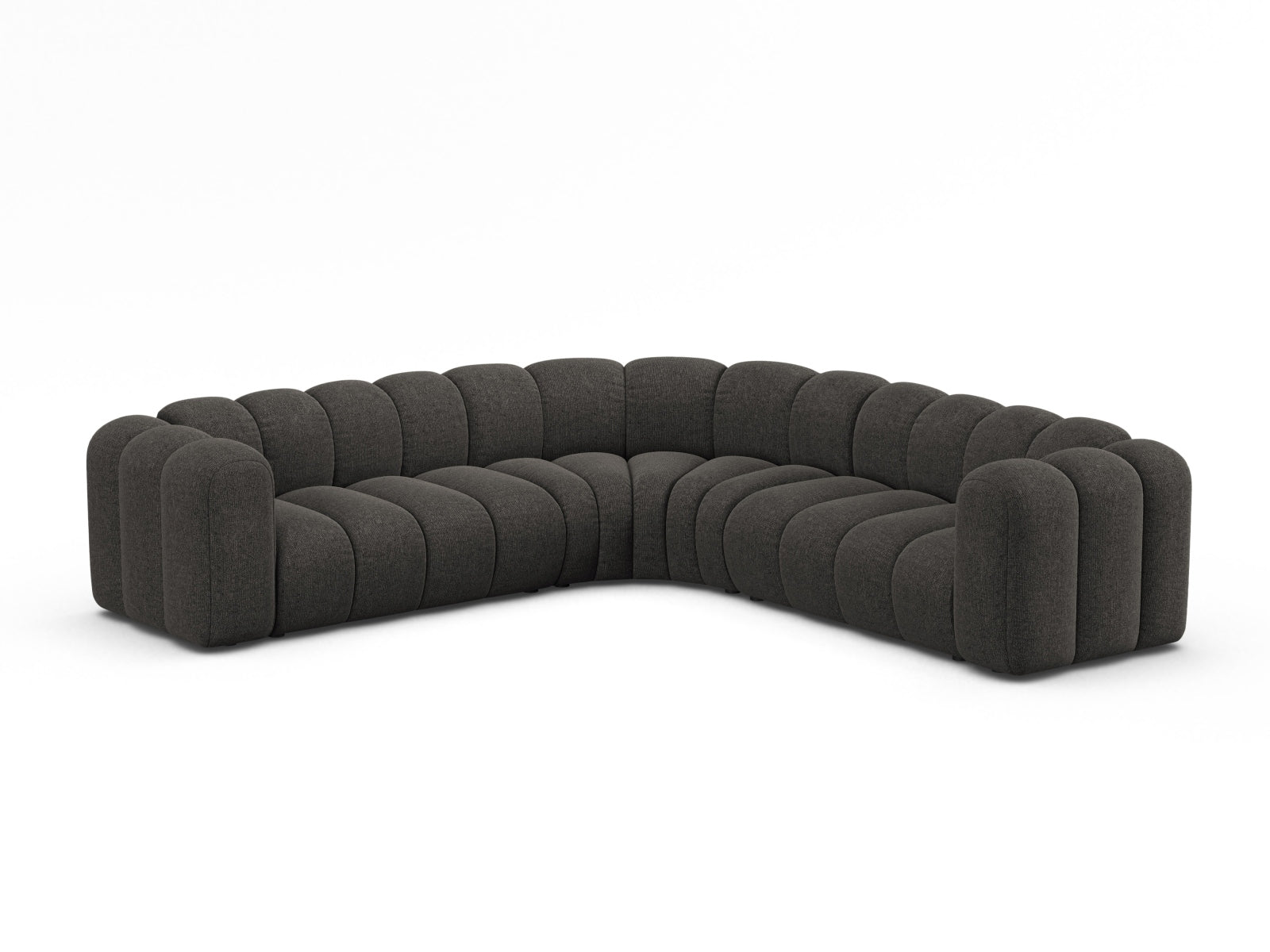 Lupine Modular Symmetrical Ecksofa 6 Sitzer in Dark Grey präsentiert im Onlineshop von KAQTU Design AG. Ecksofa ist von Micadoni