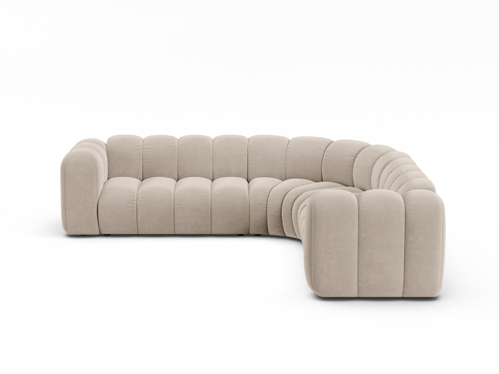 Lupine Modular Symmetrical Ecksofa 5 Sitzer in Beige-Salvador präsentiert im Onlineshop von KAQTU Design AG. Ecksofa ist von Micadoni