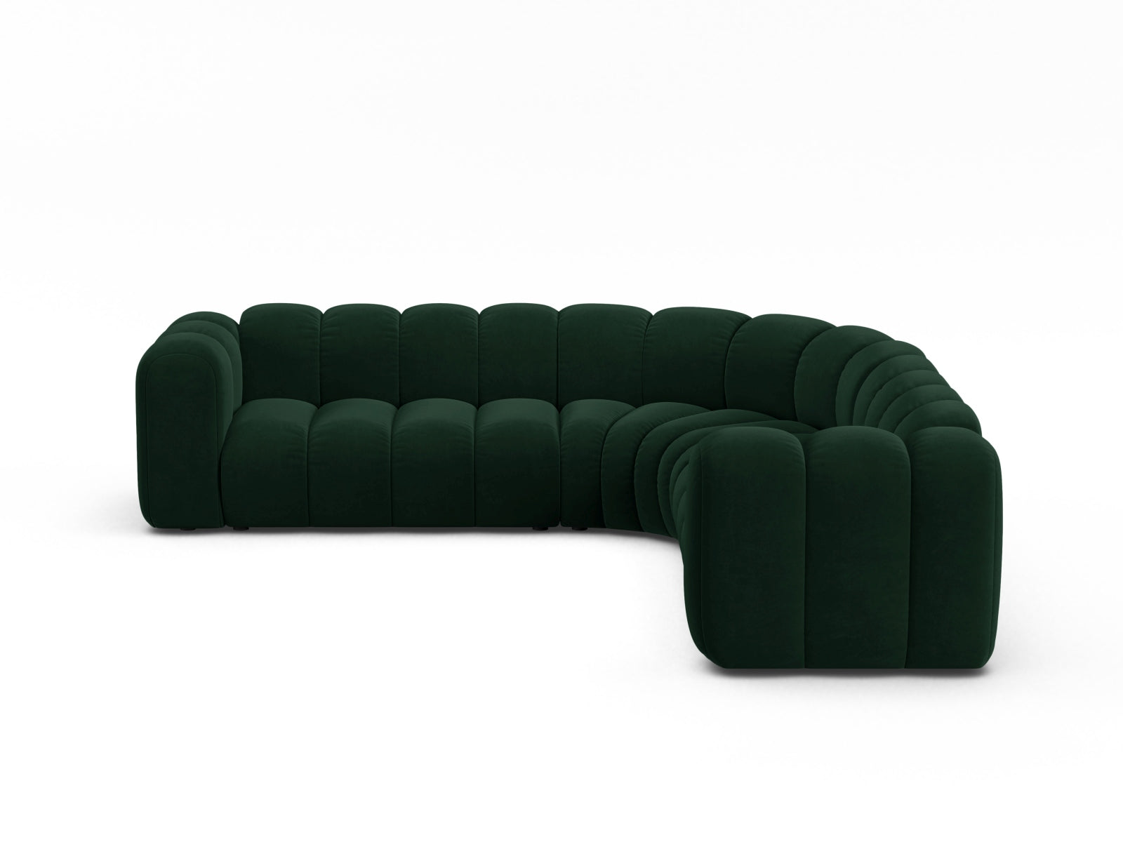 Lupine Modular Symmetrical Ecksofa 6 Sitzer in Bottle Green präsentiert im Onlineshop von KAQTU Design AG. Ecksofa ist von Micadoni