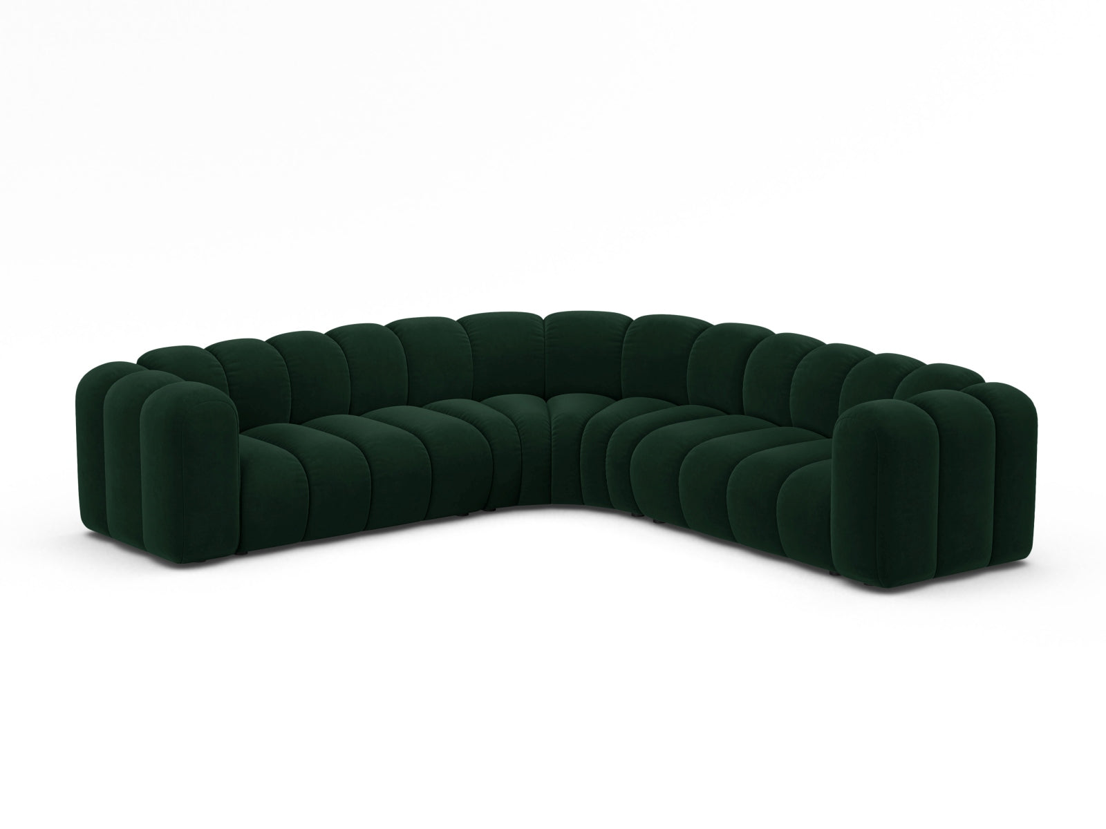 Lupine Modular Symmetrical Ecksofa 6 Sitzer in Bottle Green präsentiert im Onlineshop von KAQTU Design AG. Ecksofa ist von Micadoni