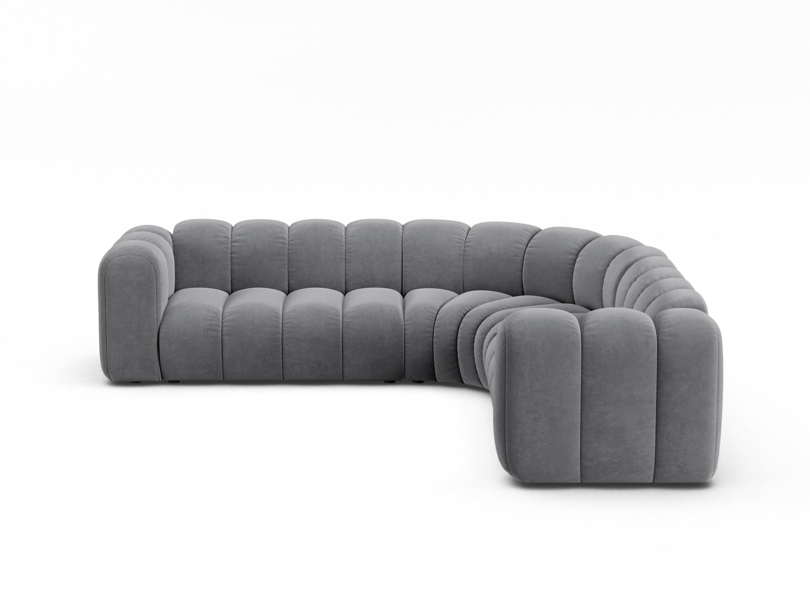 Lupine Modular Symmetrical Ecksofa 5 Sitzer in Grey-Salvador präsentiert im Onlineshop von KAQTU Design AG. Ecksofa ist von Micadoni