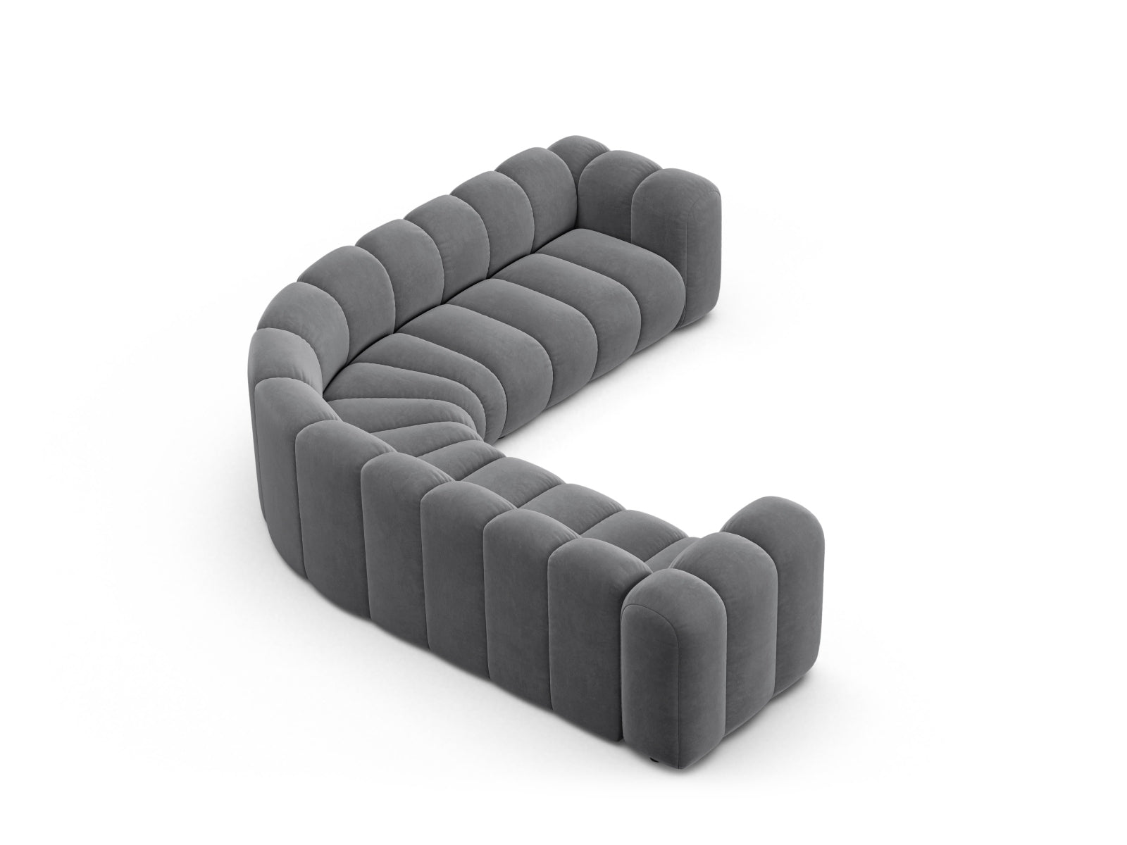 Lupine Modular Symmetrical Ecksofa 6 Sitzer in Grey präsentiert im Onlineshop von KAQTU Design AG. Ecksofa ist von Micadoni
