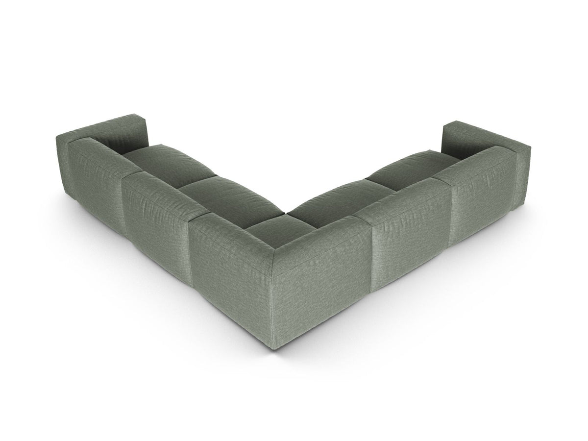 5-Sitzer Ecksofa modular symmetrisch XL Martina in Moss Green-Boston präsentiert im Onlineshop von KAQTU Design AG. Ecksofa ist von Micadoni
