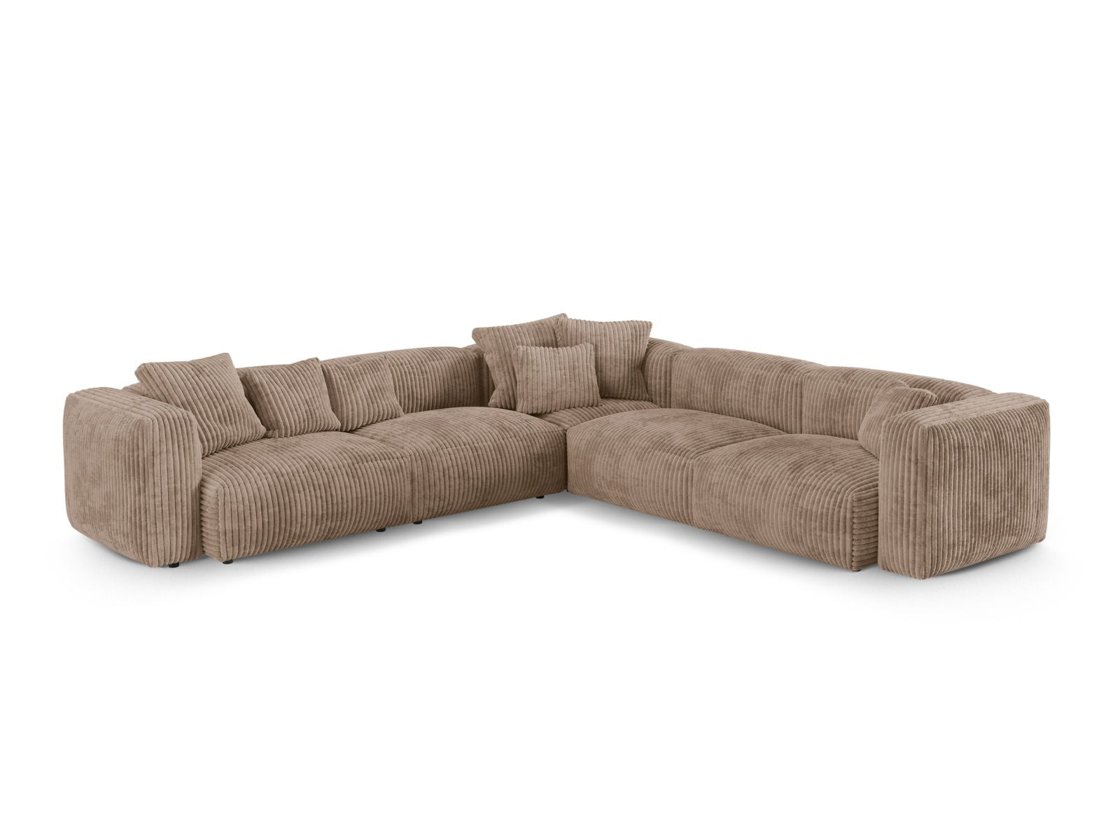 Elegantes 5-Sitzer Ecksofa XL Martina, symmetrisch und modular, perfekt für stilvolle Wohnräume und entspannte Stunden.