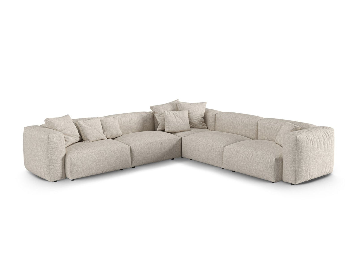 5-Sitzer Ecksofa modular symmetrisch XL Martina in Beige-Monet präsentiert im Onlineshop von KAQTU Design AG. Ecksofa ist von Micadoni