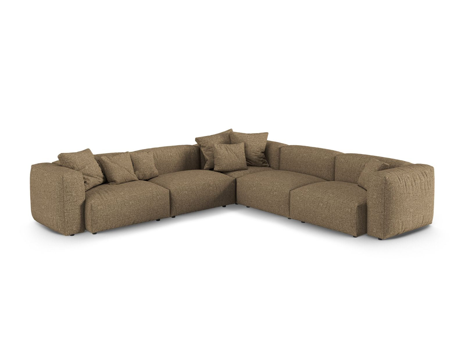 Elegantes 5-Sitzer Ecksofa XL Martina in symmetrischem Design, perfekt für entspannte Stunden und moderne Wohnräume.