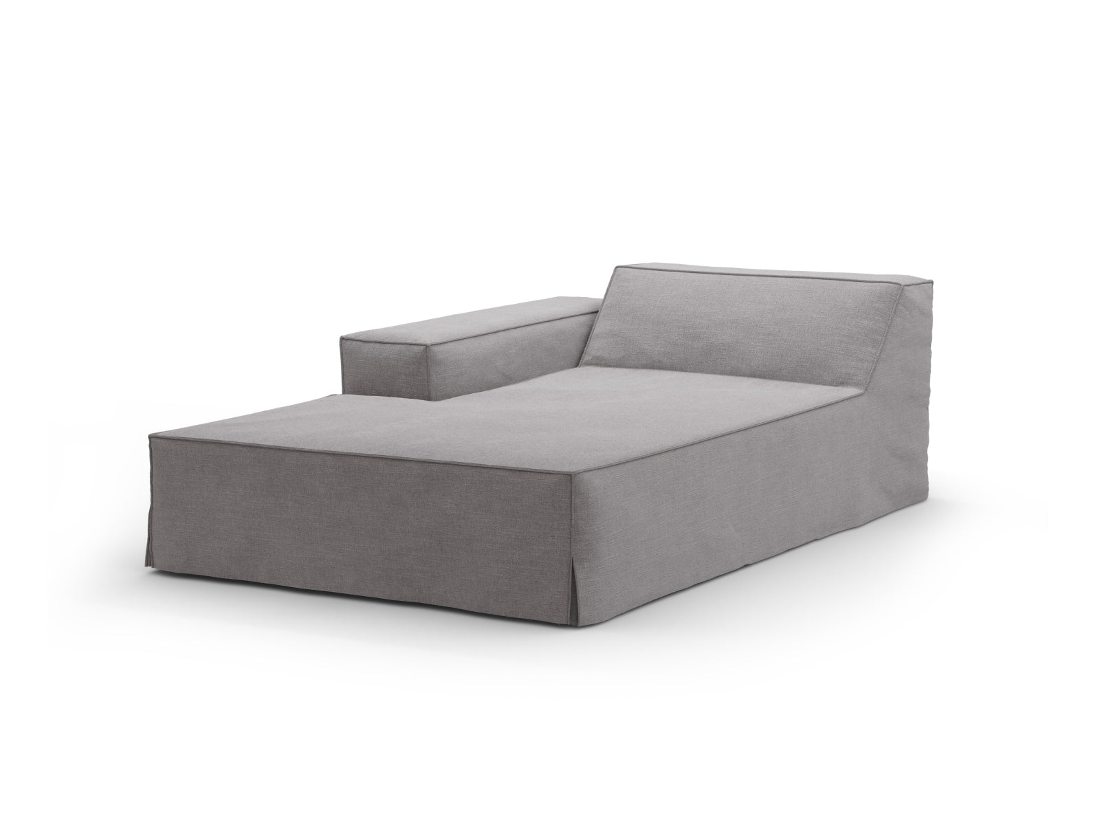 Jodie Cover für Modular Chaise Longue links in Warm grey präsentiert im Onlineshop von KAQTU Design AG. Sofa-Zubehör ist von Micadoni
