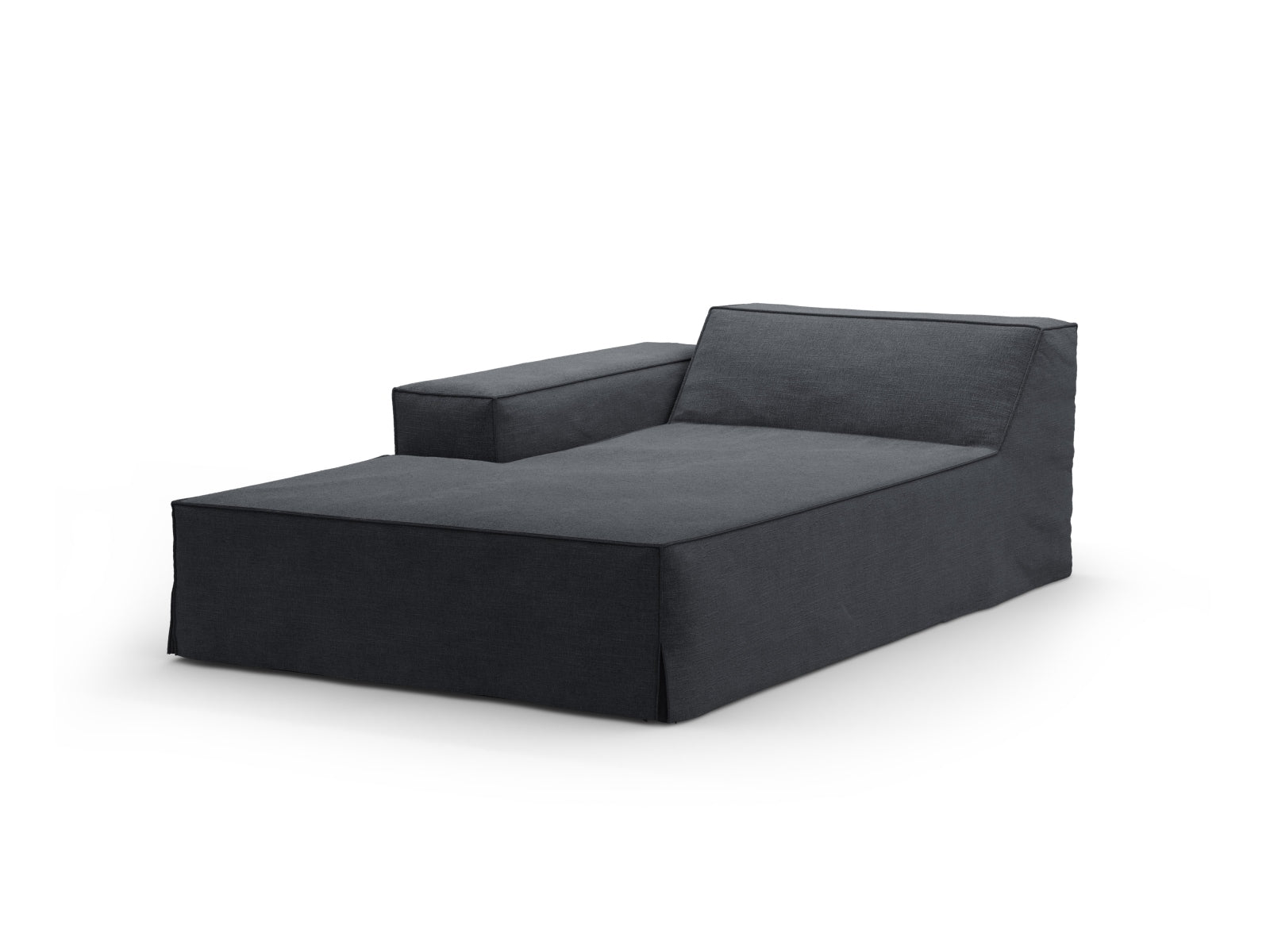 Jodie Cover für Modular Chaise Longue links in Grey And Blue präsentiert im Onlineshop von KAQTU Design AG. Sofa-Zubehör ist von Micadoni