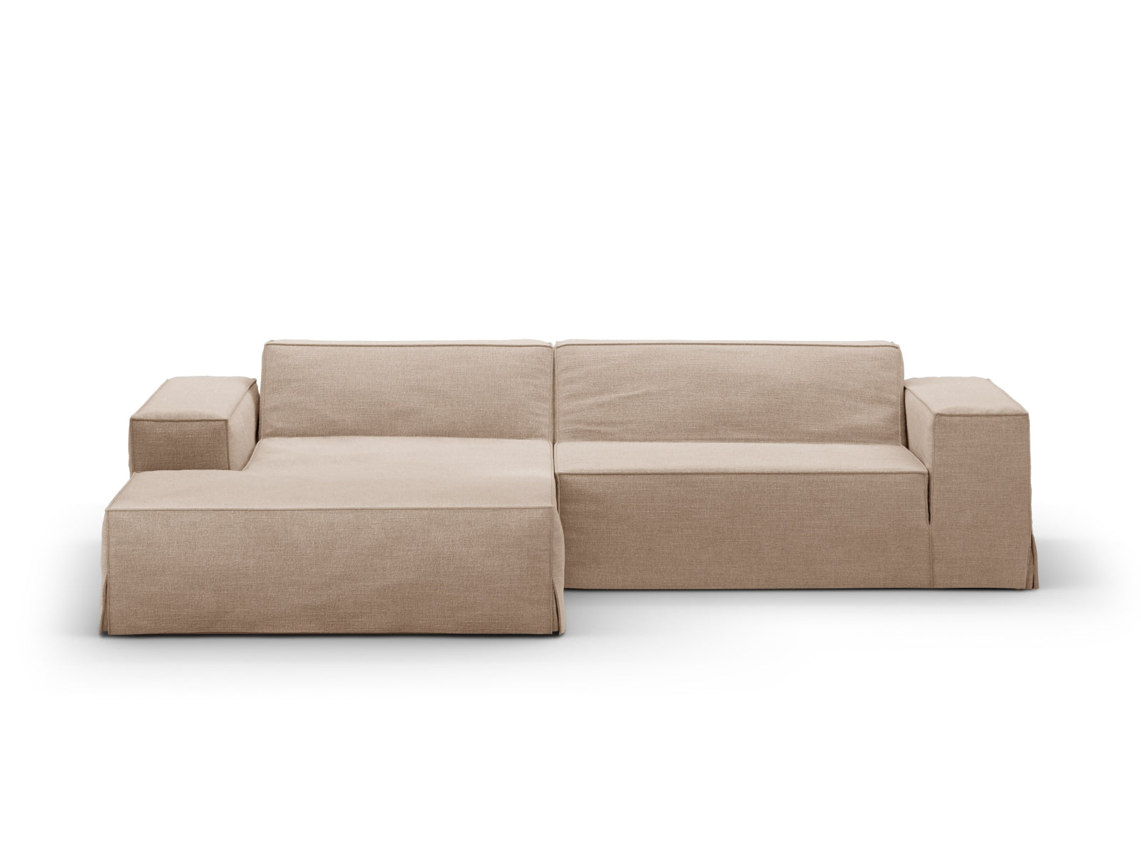 Jodie Cover für Ecksofa links in Sand präsentiert im Onlineshop von KAQTU Design AG. Ecksofa links ist von Micadoni