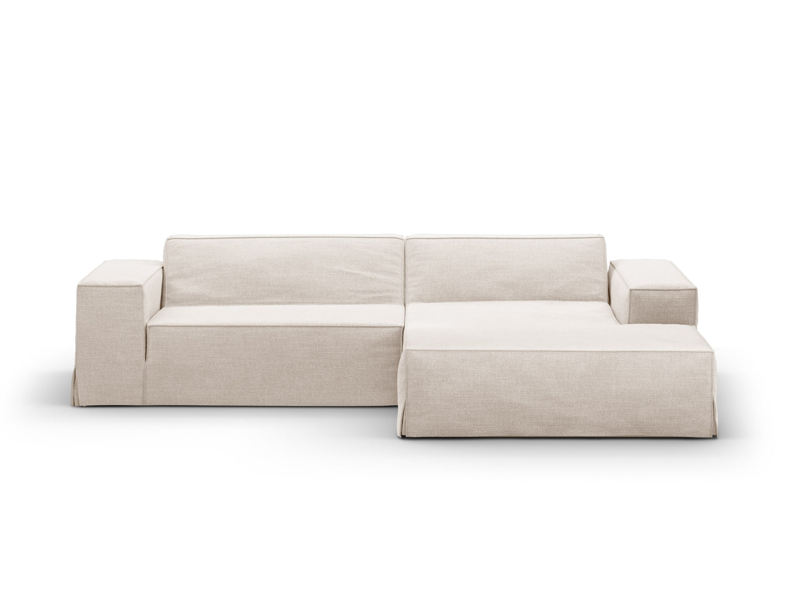 Hochwertiger Bezug für das rechte Eckmodul Jodie von Micadoni, ideal zur Aufwertung Ihres Sofas und für ein modernes Wohnambiente.