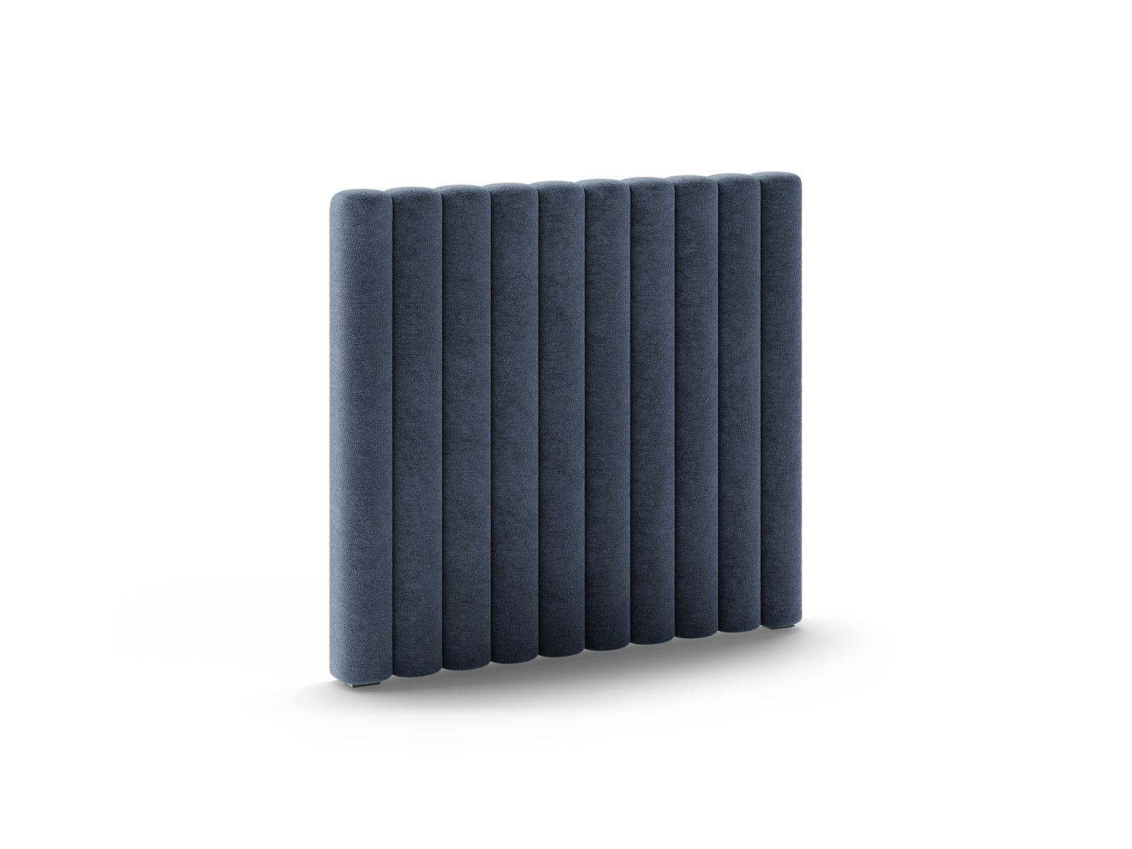 Elegantes Kopfteil Mistero in Dunkelblau, 100 cm breit, ideal für stilvolle Schlafzimmergestaltung, erhältlich bei KAQTU Design AG.