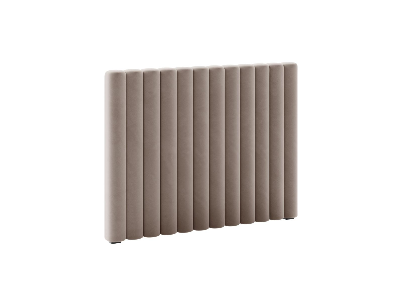 Elegantes Kopfteil Mistero in warmem Grau, 120 cm breit, ideal für stilvolle Schlafzimmergestaltung von Micadoni.