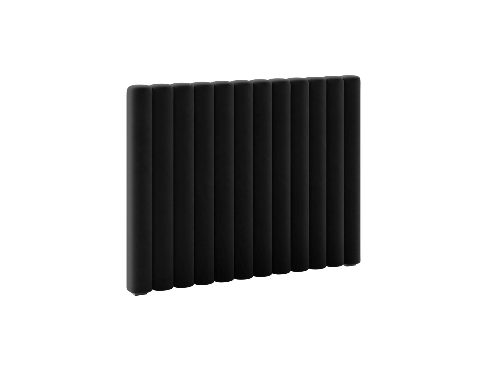Elegantes Kopfteil Mistero in 120 cm Breite, stilvolles Design in Schwarz, ideal für moderne Schlafzimmer, erhältlich bei KAQTU Design AG.