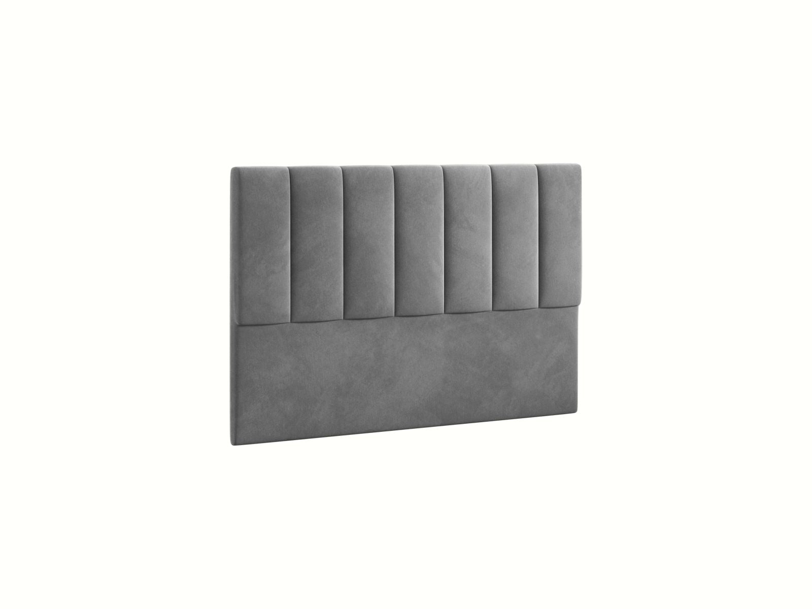 Elegantes Kopfteil Marl in 140 cm Breite, gefertigt aus hochwertigem Dark Grey-Magic Velvet, ideal für stilvolle Schlafzimmergestaltung.