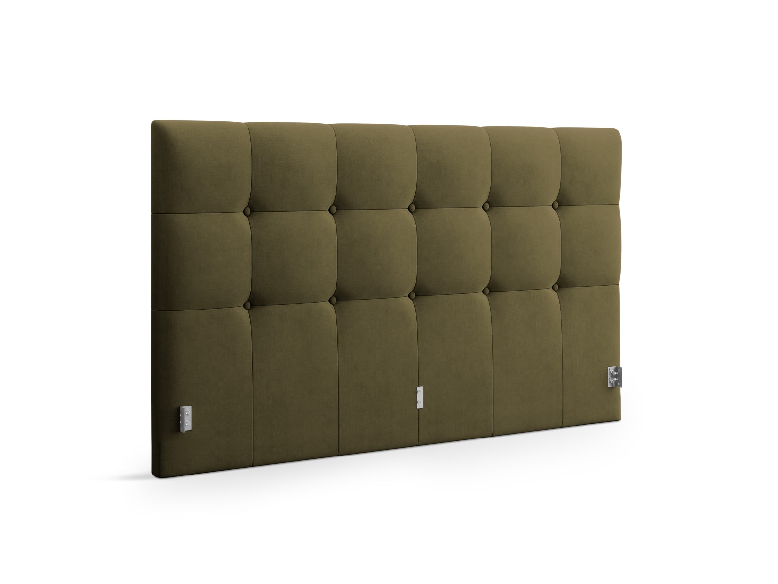 Stilvolles Kopfteil Phaedra in zartem Grün, perfekt für moderne Schlafzimmer. Hochwertige Materialien und elegantes Design von Micadoni.