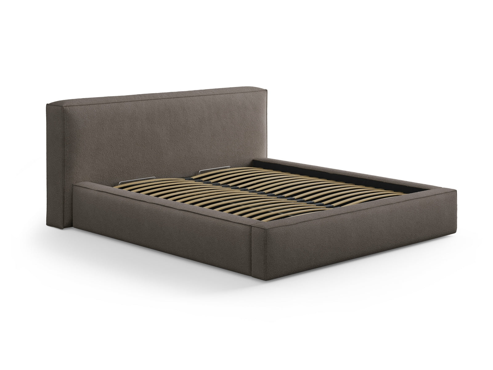 Verleihen Sie Ihrem Schlafzimmer mit dem Olivia Boucle Kopfteil von Micadoni einen Hauch von Luxus. Stilvolles Design trifft auf höchsten Komfort.