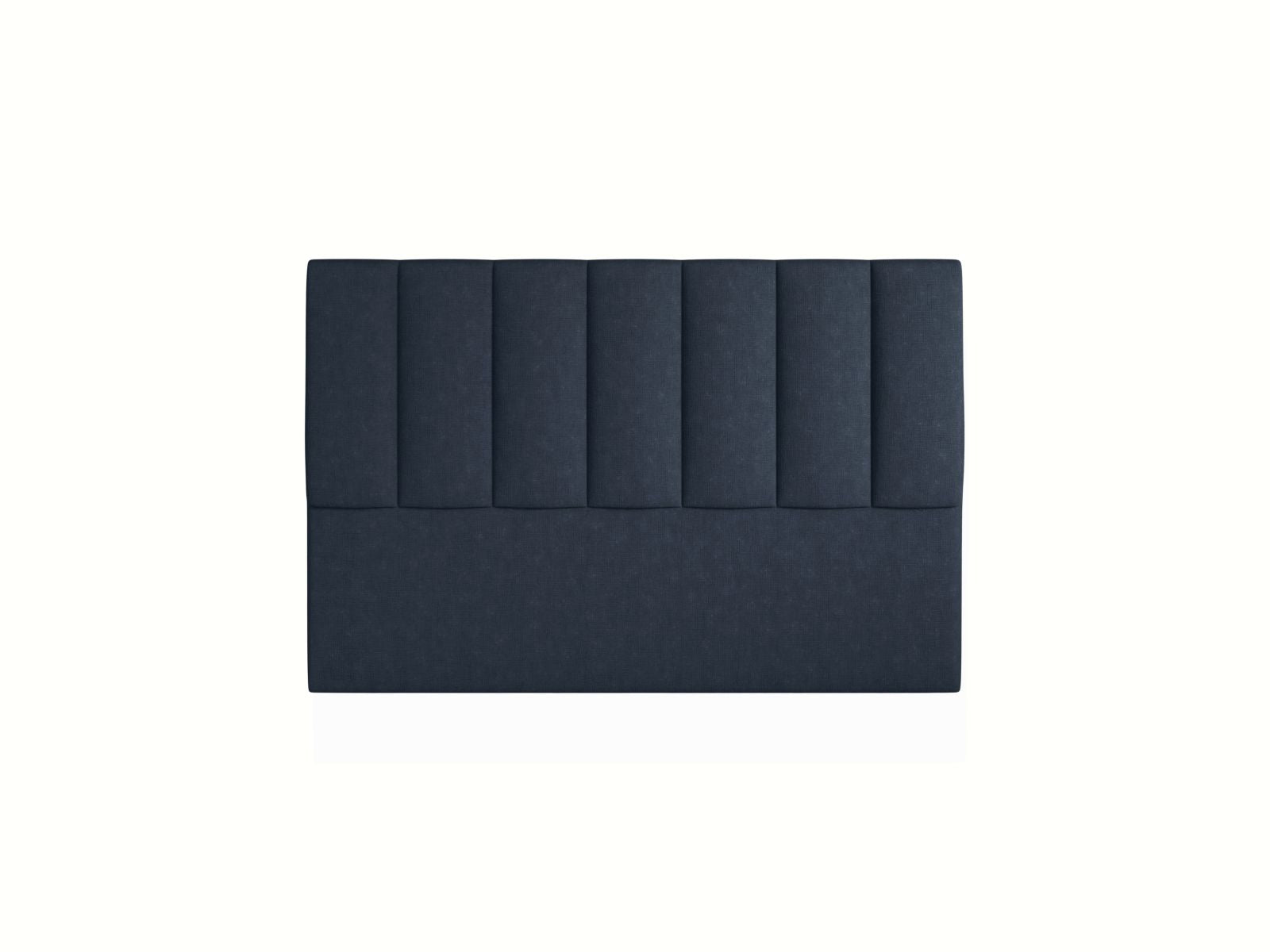 Elegantes Kopfteil Marl in 140 cm Breite, in luxuriösem Navy Blue-Liberty, ideal für moderne Schlafzimmergestaltung und stilvolle Akzente.