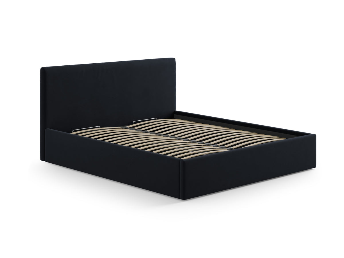 Remo Velour Headboard in Dark Blue-Bluvel präsentiert im Onlineshop von KAQTU Design AG. Kopfteile ist von Micadoni
