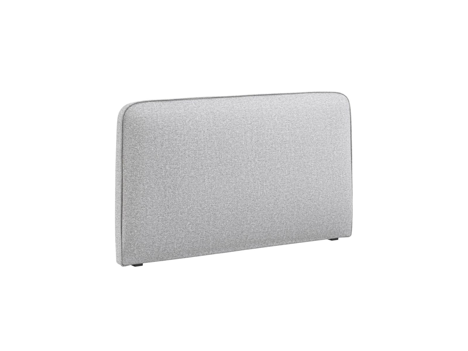 Elegantes Kopfteil Jamie in sanftem Light Grey, ideal für stilvolle Schlafzimmergestaltung. Hochwertige Verarbeitung von Micadoni.