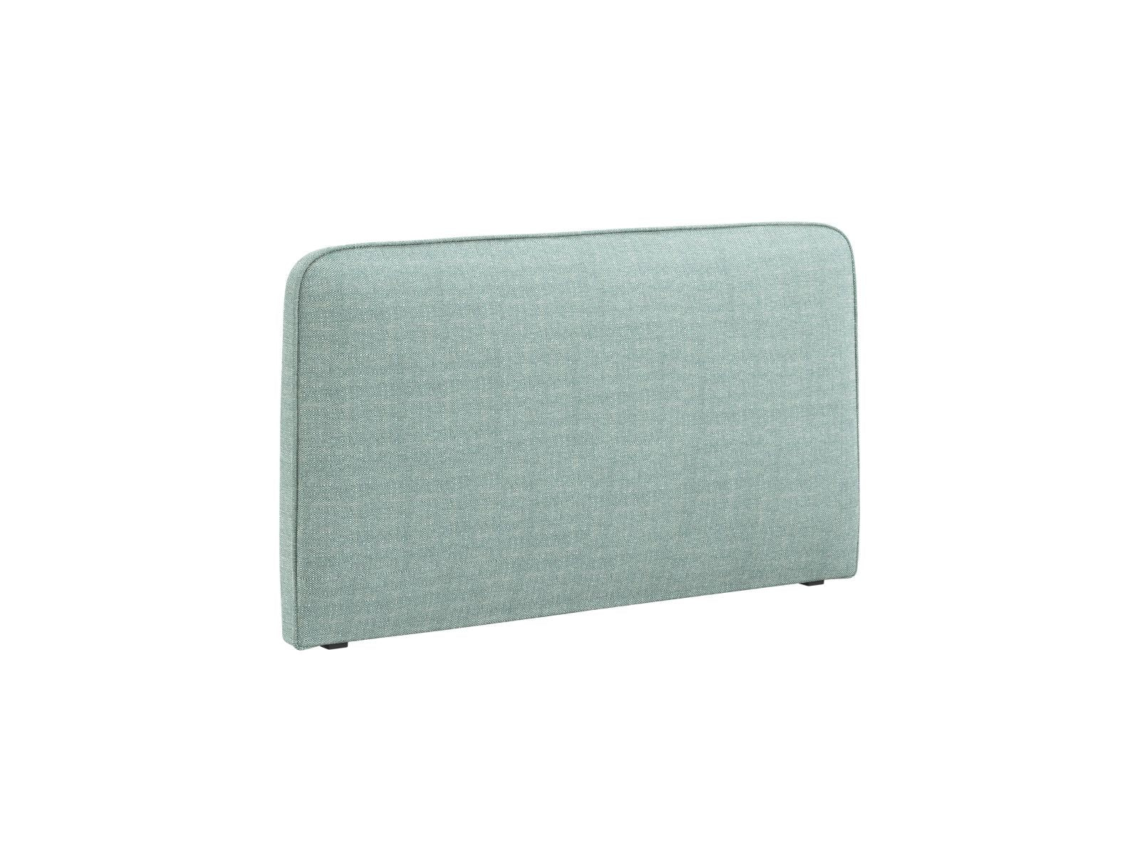Elegantes Kopfteil Jamie in sanftem Mint, ideal für stilvolle Schlafzimmergestaltung. Hochwertige Verarbeitung von Micadoni.
