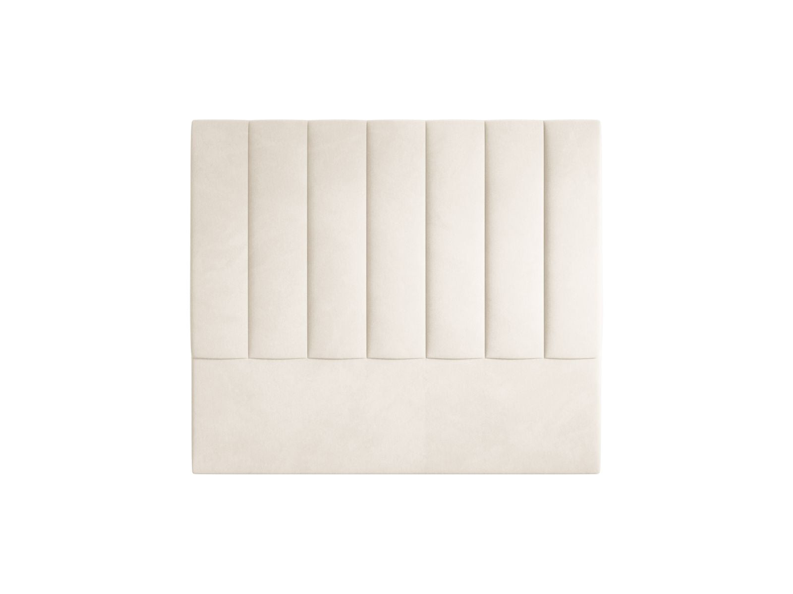 Elegantes Kopfteil Marl in 140 cm Breite aus luxuriösem Ivory-Magic Velvet, ideal für ein modernes und stilvolles Schlafzimmer von Micadoni.
