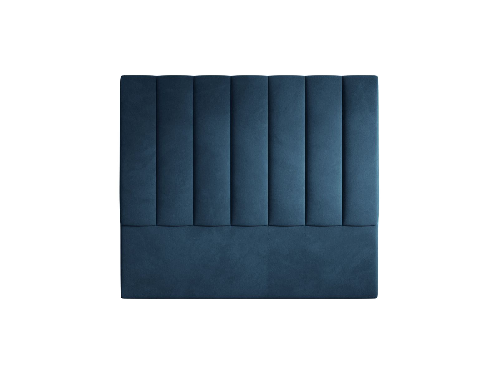 Elegantes Kopfteil Marl in 140 cm Breite, gefertigt aus hochwertigem Navy Blue-Magic Velvet, ideal für ein modernes und stilvolles Schlafzimmer.