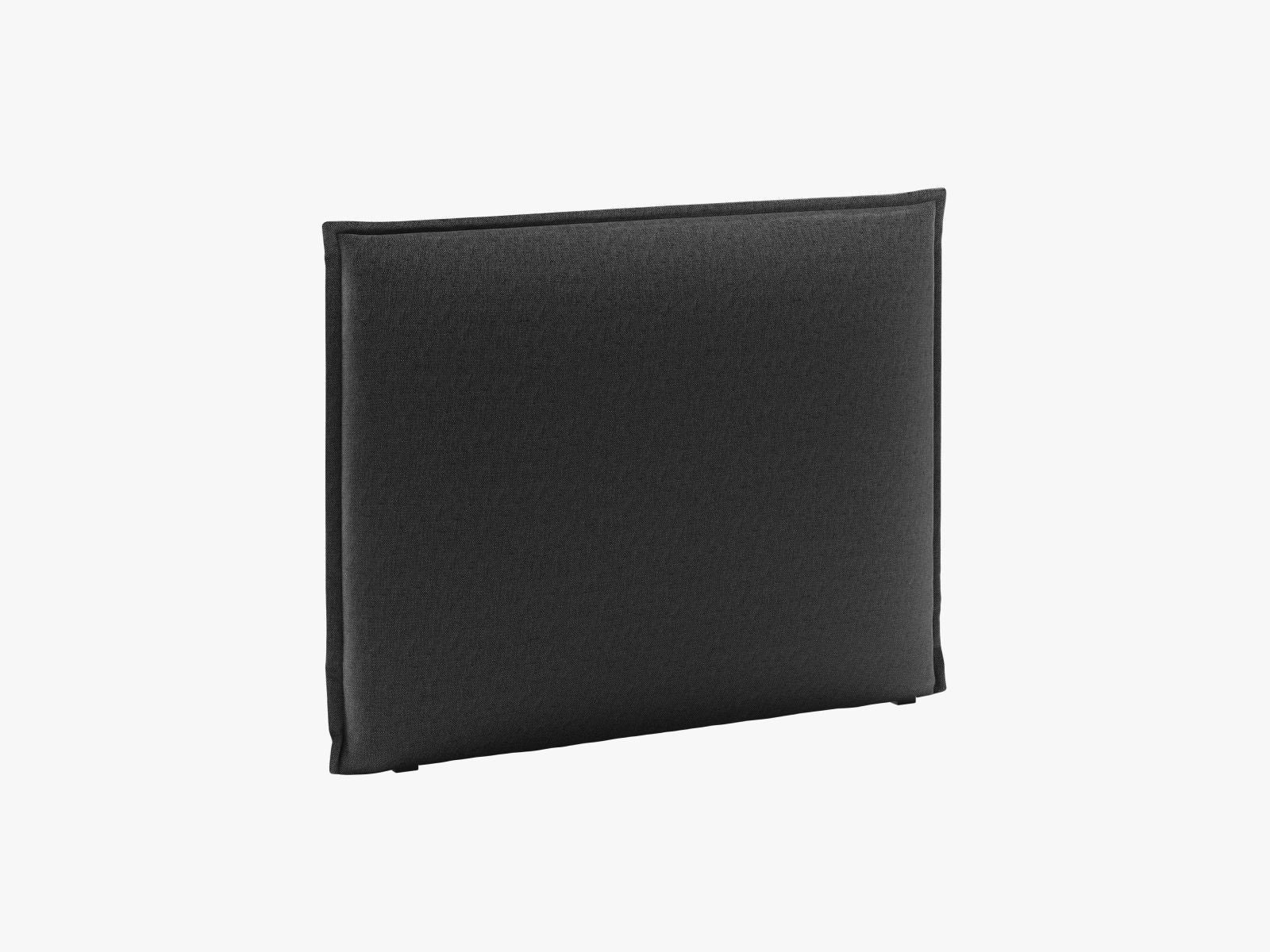 Stylisches Kopfteil Monica in Schwarz, 140 cm breit, perfekt für zeitgemäße Schlafzimmer und stilvolle Wohnkonzepte.