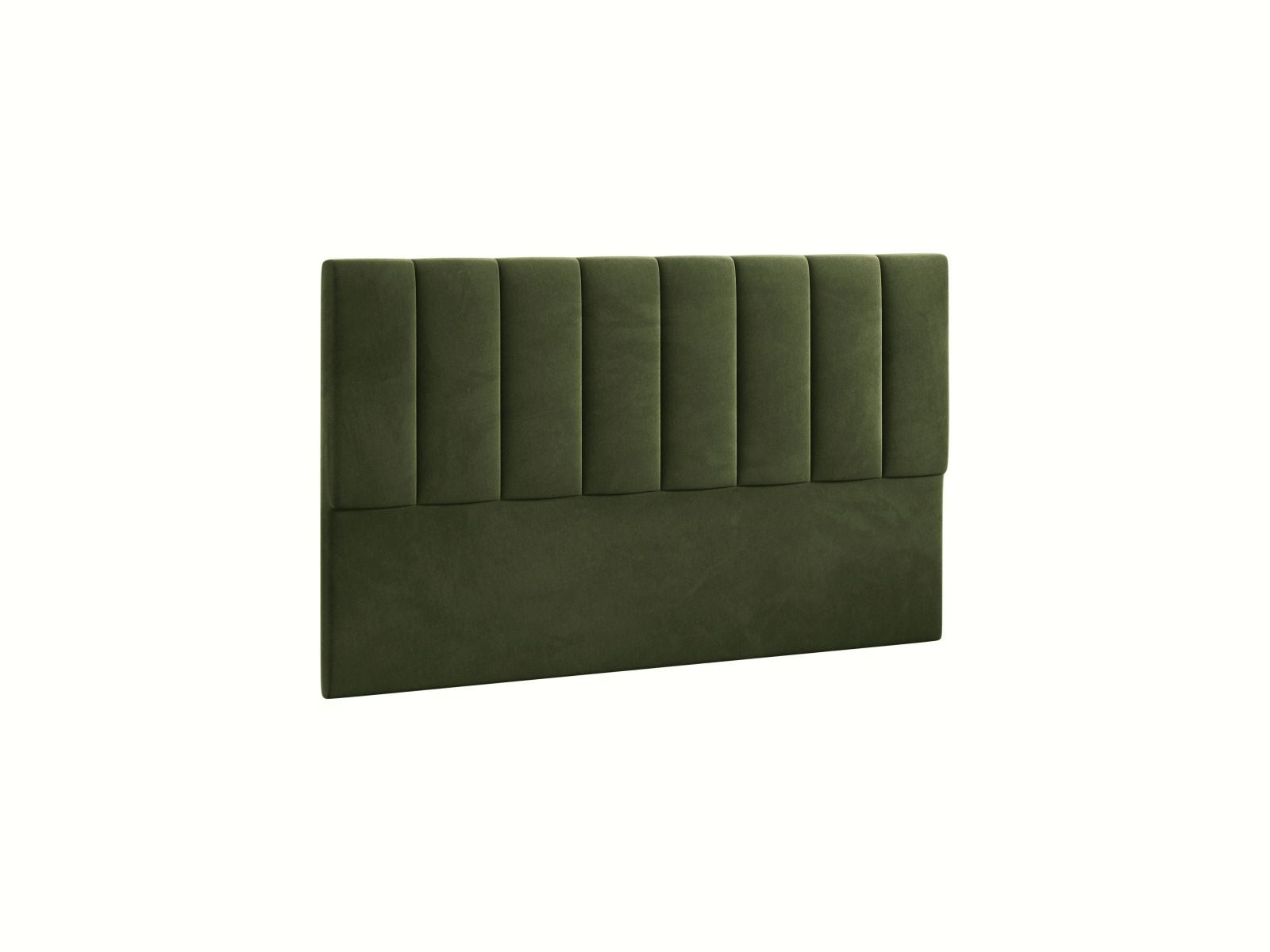 Stilvolles Kopfteil Marl in 160 cm Breite, aus luxuriösem Magic Velvet in trendigem Army Green, perfekt für moderne Schlafzimmergestaltung.