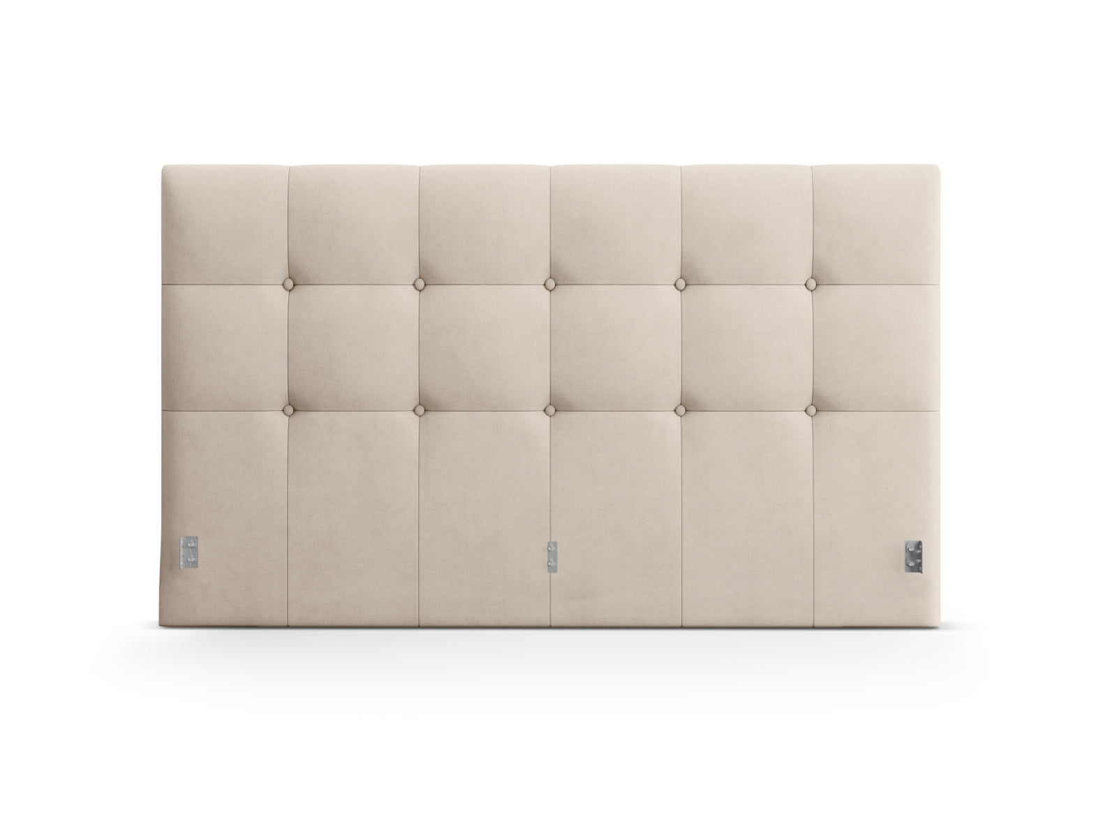 Elegantes Kopfteil Phaedra in sanftem Cappuccino, ideal für zeitgemäße Schlafzimmergestaltung. Hochwertige Verarbeitung von Micadoni.