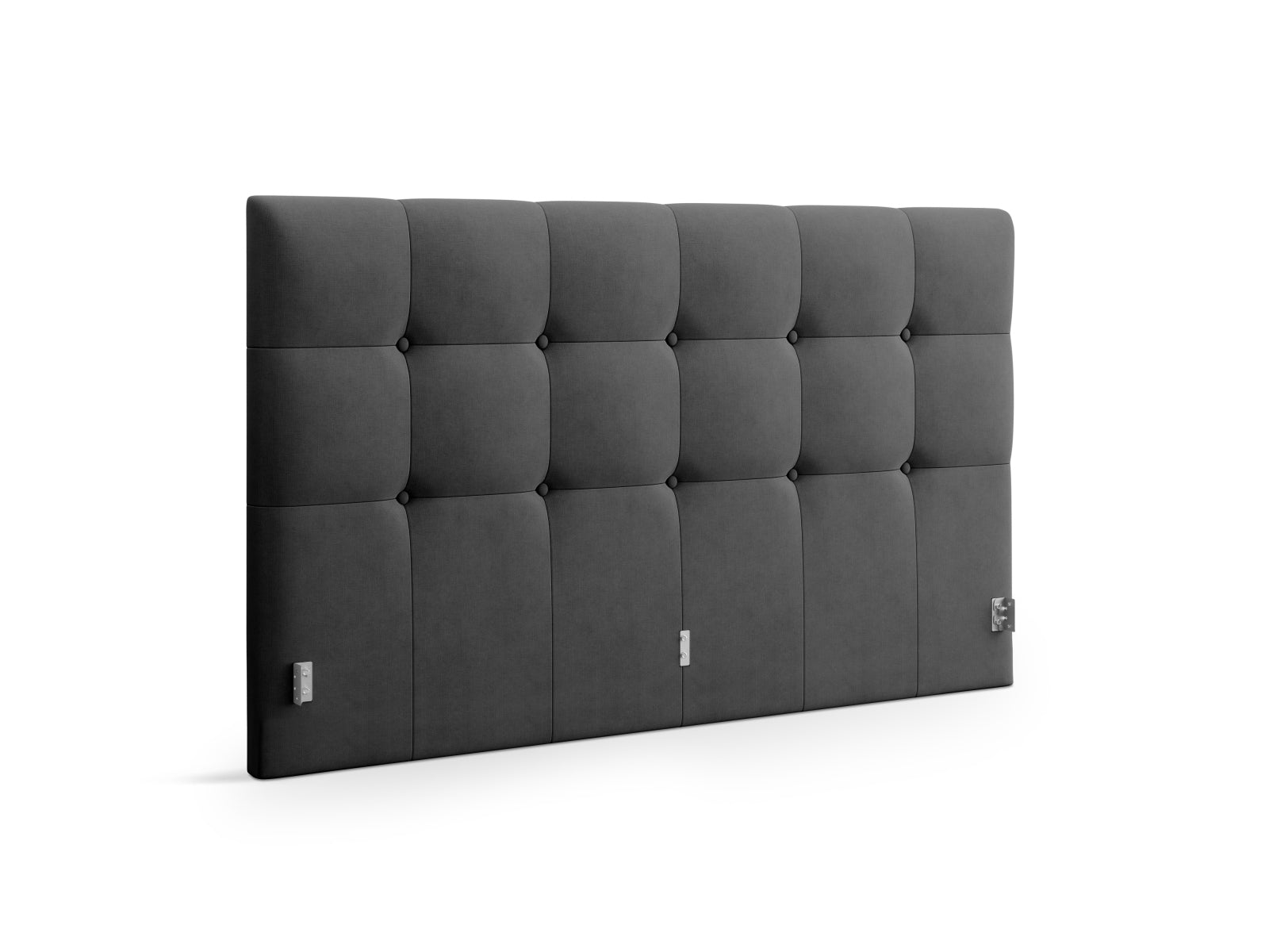 Elegantes Kopfteil Phaedra in zeitlosem Anthrazit, ideal für eine geschmackvolle Schlafzimmergestaltung und harmonische Akzente.