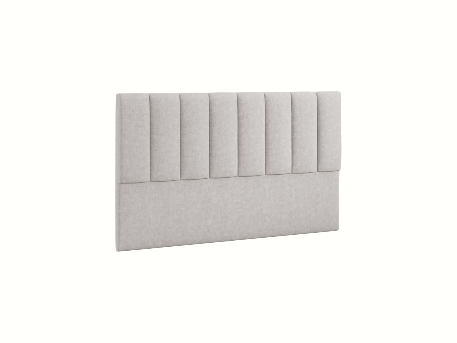 Elegantes Kopfteil Marl in sanftem Hellgrau, 160 cm breit, ideal für stilvolle Schlafzimmergestaltung von Micadoni.