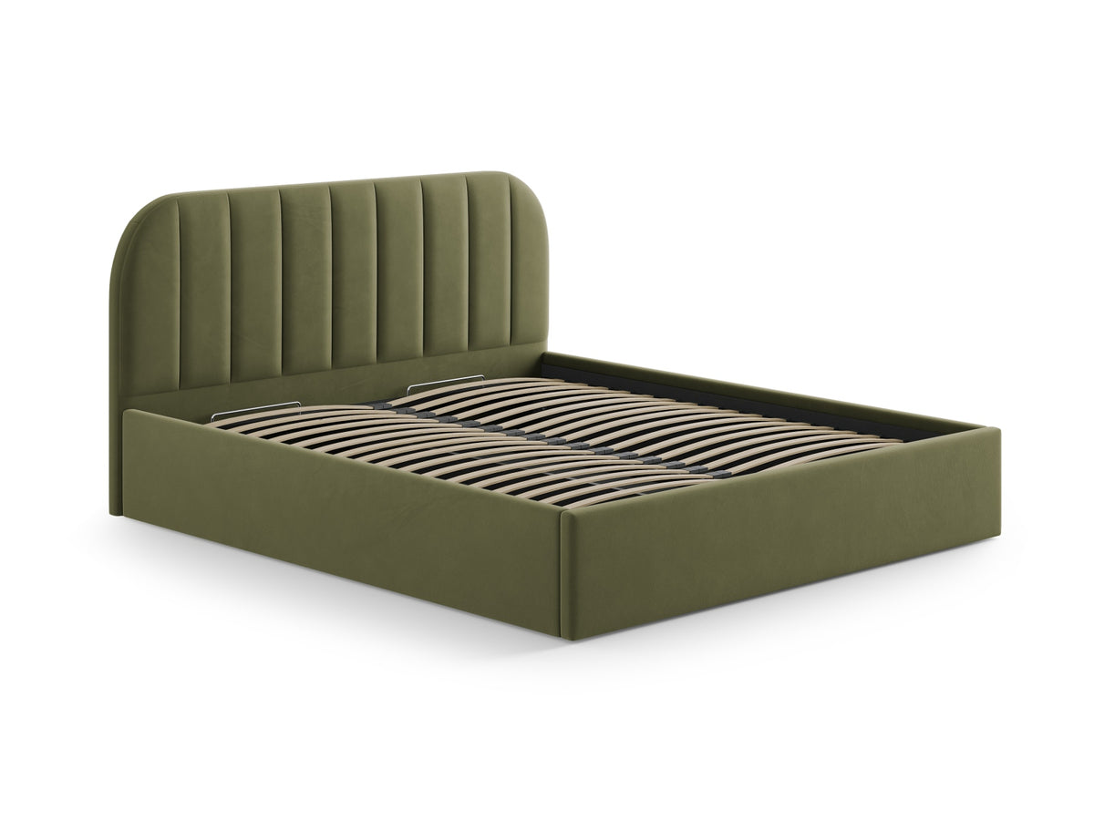 Billy Velour Headboard in Green-Bluvel präsentiert im Onlineshop von KAQTU Design AG. Kopfteile ist von Micadoni