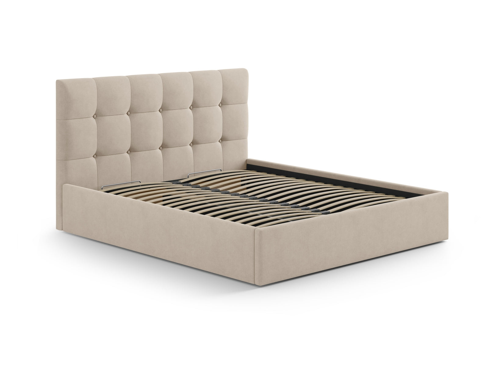 Entdecken Sie das elegante Phaedra Kopfteil von Micadoni – modernes Design trifft auf praktischen Stauraum für Ihr Schlafzimmer.