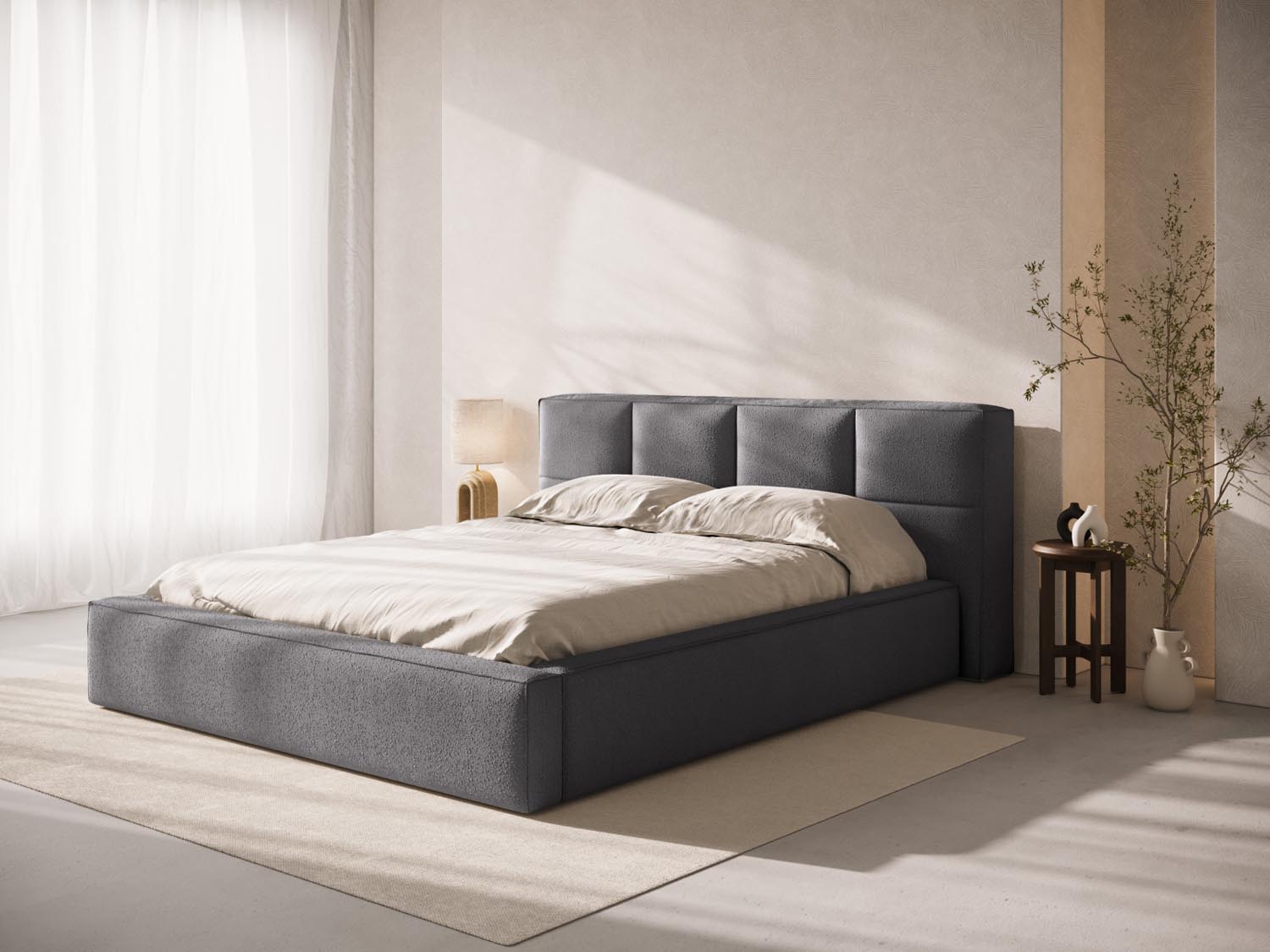 Entdecken Sie das Darren Boucle Kopfteil von Micadoni – stilvolles Design trifft auf höchsten Schlafkomfort. Ideal für Ihr modernes Schlafzimmer.