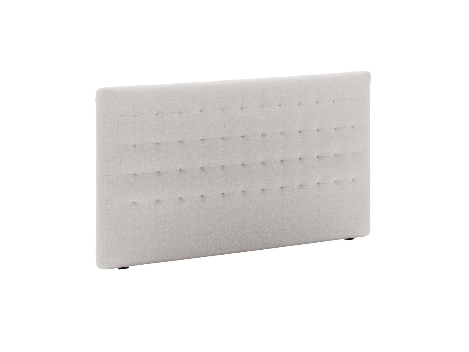 Elegantes Kopfteil Nova 180cm in sanftem Hellgrau, ideal für stilvolle Schlafzimmergestaltung, erhältlich bei Micadoni.