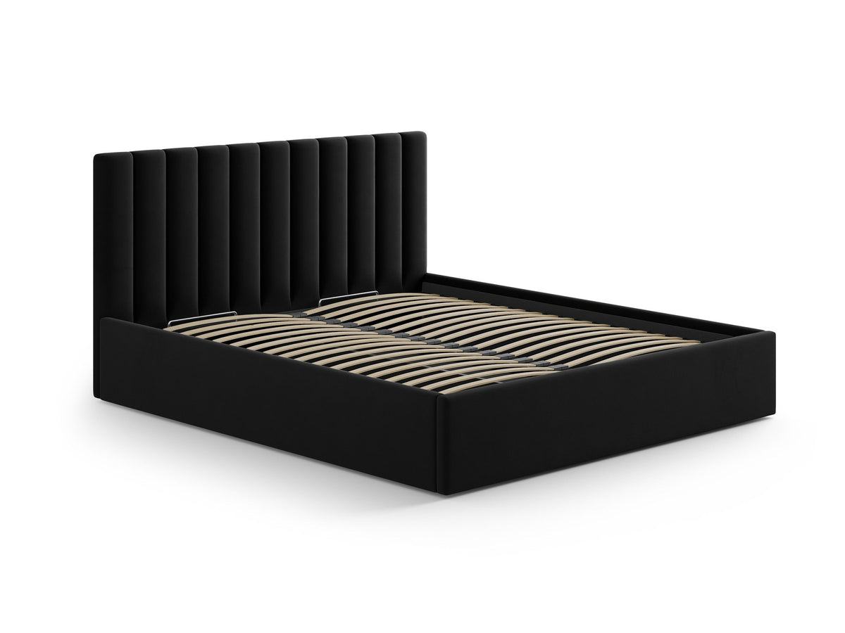 Kopfteil Allison 190cm in Black-Bluvel präsentiert im Onlineshop von KAQTU Design AG. Kopfteile ist von Micadoni