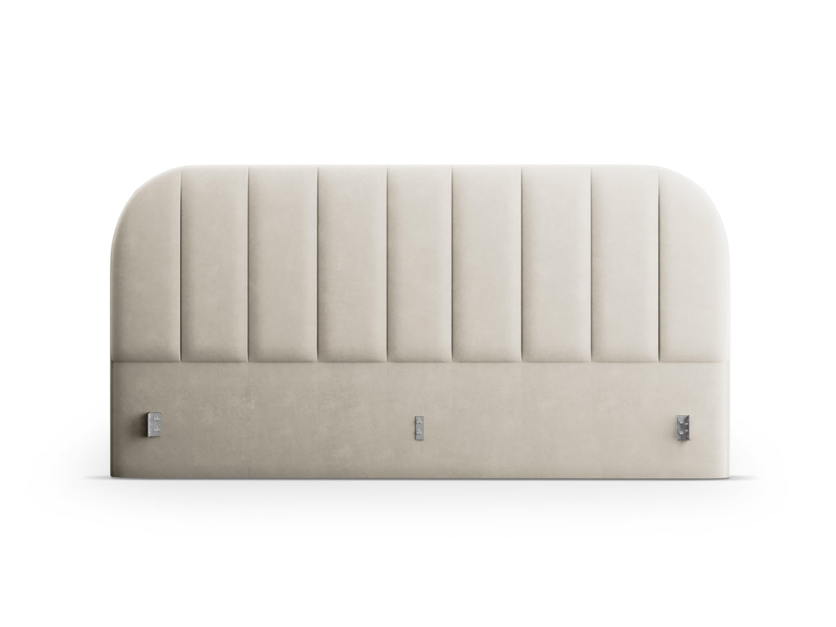 Billy Velour Headboard in Dark Beige-Bluvel präsentiert im Onlineshop von KAQTU Design AG. Kopfteile ist von Micadoni
