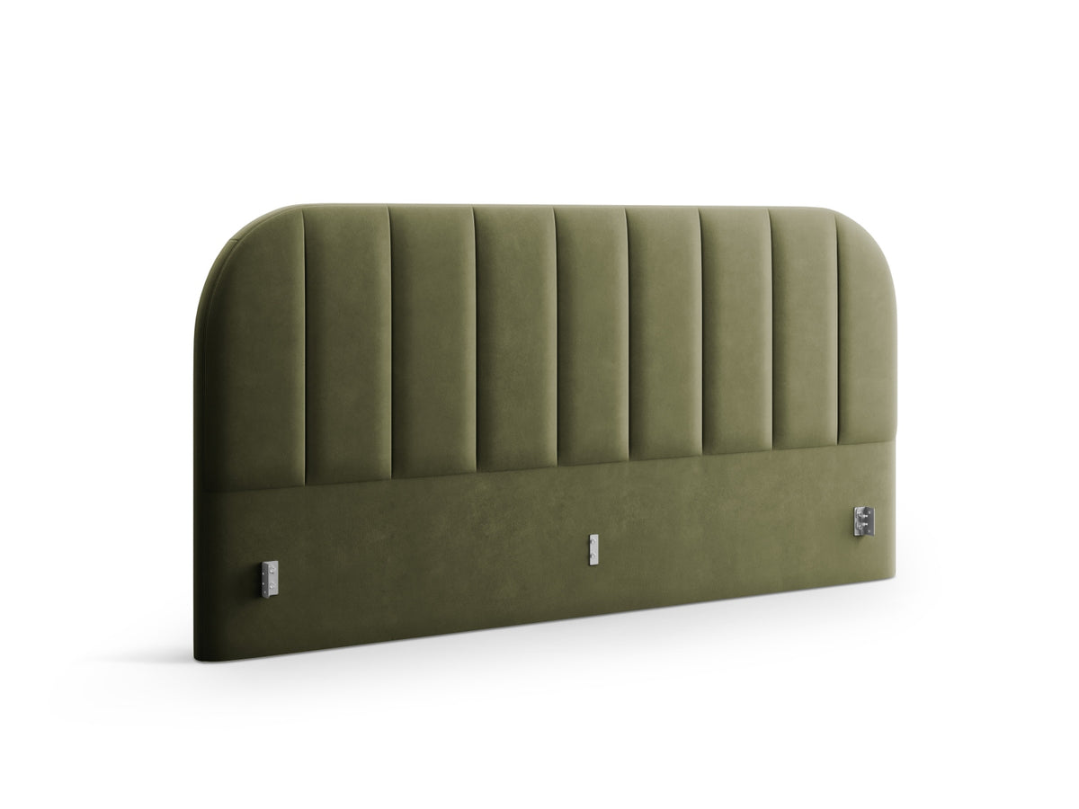 Billy Velour Headboard in Green-Bluvel präsentiert im Onlineshop von KAQTU Design AG. Kopfteile ist von Micadoni