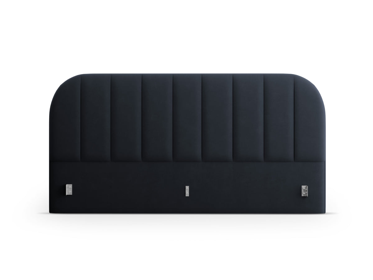 Billy Velour Headboard in Dark Blue-Bluvel präsentiert im Onlineshop von KAQTU Design AG. Kopfteile ist von Micadoni