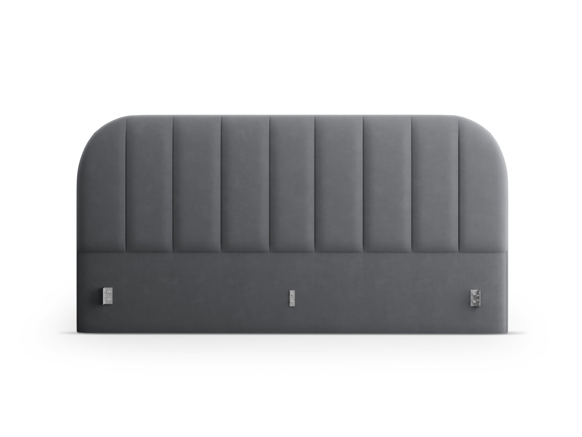 Billy Velour Headboard in Grey-Bluvel präsentiert im Onlineshop von KAQTU Design AG. Kopfteile ist von Micadoni