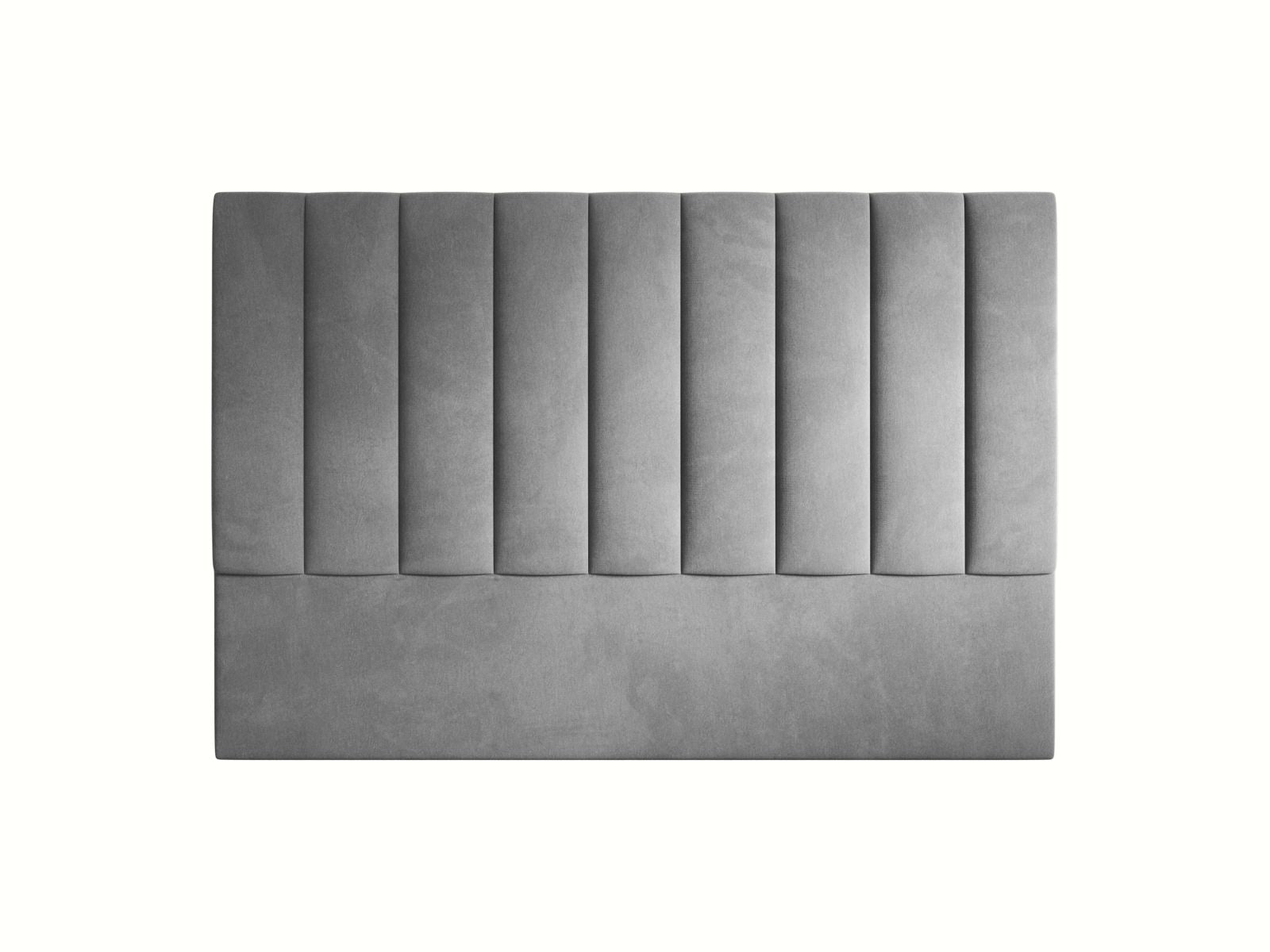 Elegantes Kopfteil Marl in 180 cm Breite, gefertigt aus hochwertigem Dark Grey-Magic Velvet, ideal für stilvolle Schlafzimmergestaltung.