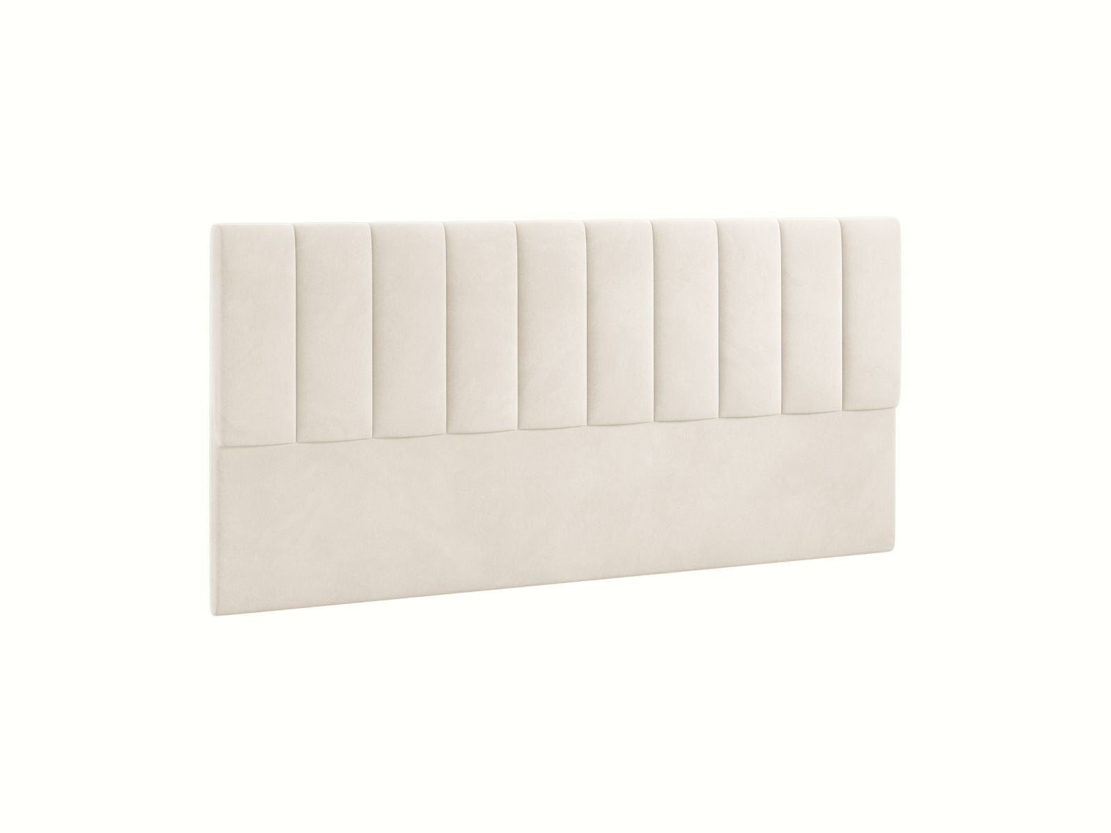 Elegantes Kopfteil Marl in Ivory-Magic Velvet, 200 cm breit, ideal für stilvolle Schlafzimmergestaltung von Micadoni.