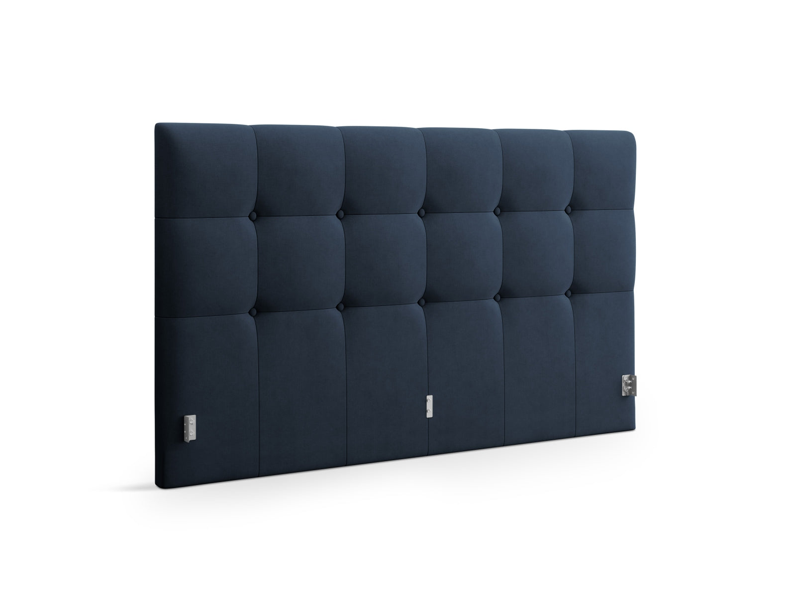 Elegantes Kopfteil Phaedra in tiefem Blau, ideal für zeitgemäße Schlafzimmergestaltung und als stilvolles Highlight im Raum.