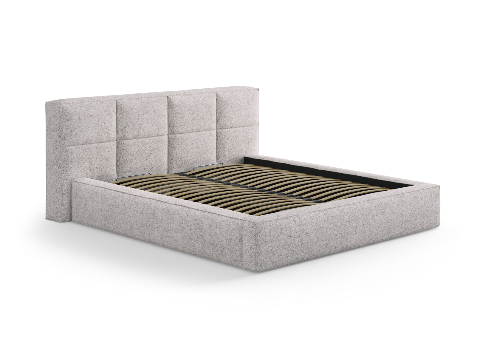 Elegantes Kopfteil Darren in sanftem Beige, ideal für zeitgemäße Schlafzimmergestaltung. Hochwertige Verarbeitung und modernes Design von Micadoni.