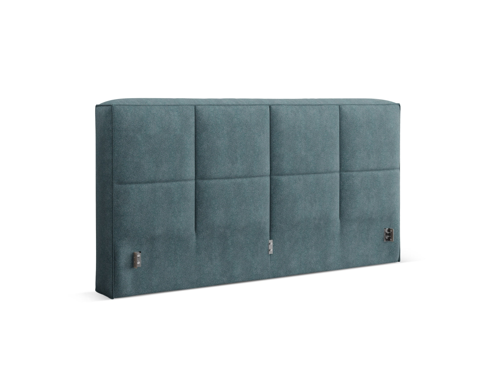 Stilvolles Kopfteil Darren in grün-blauem Melange, perfekt für moderne Schlafzimmer. Hochwertige Materialien und elegantes Design vereinen sich.