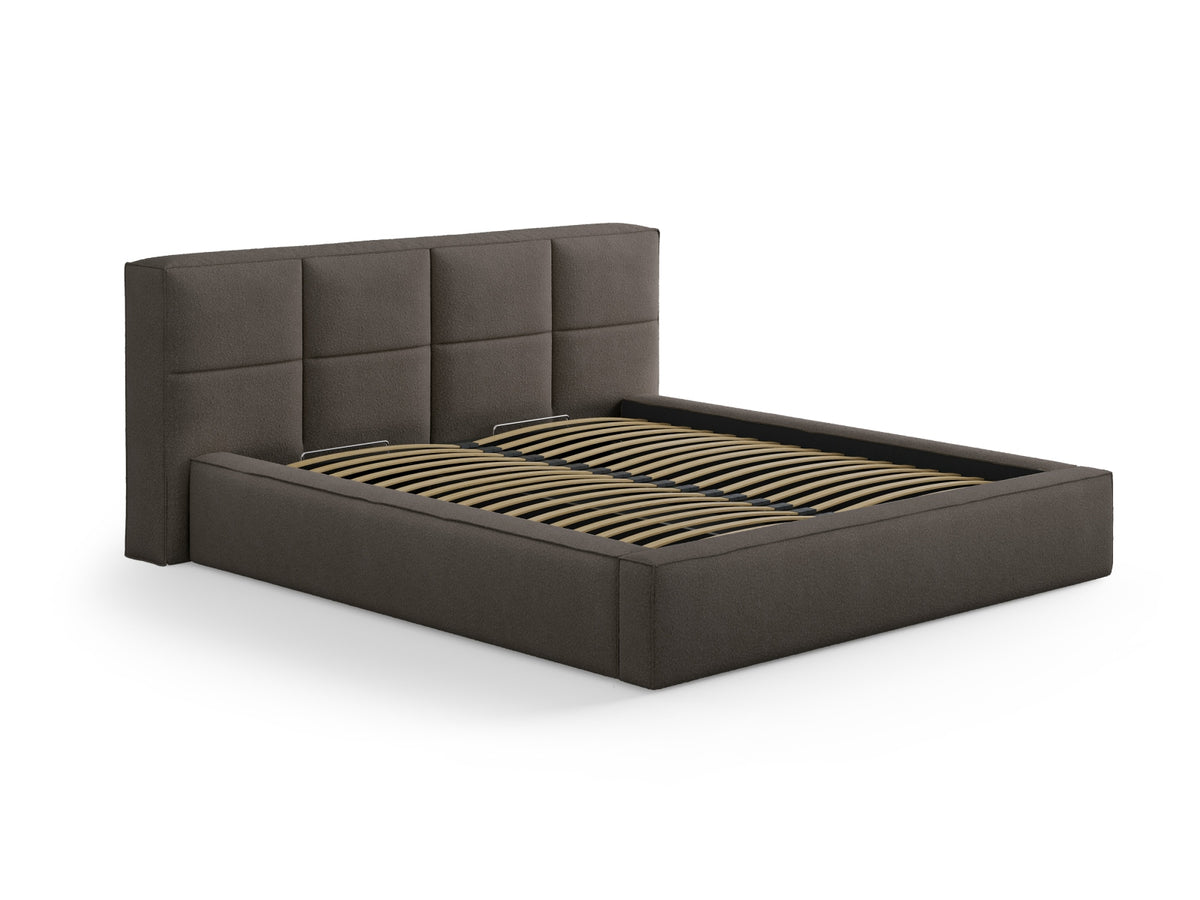 Darren Boucle Headboard in Grey Brown-LEGEND präsentiert im Onlineshop von KAQTU Design AG. Kopfteile ist von Micadoni