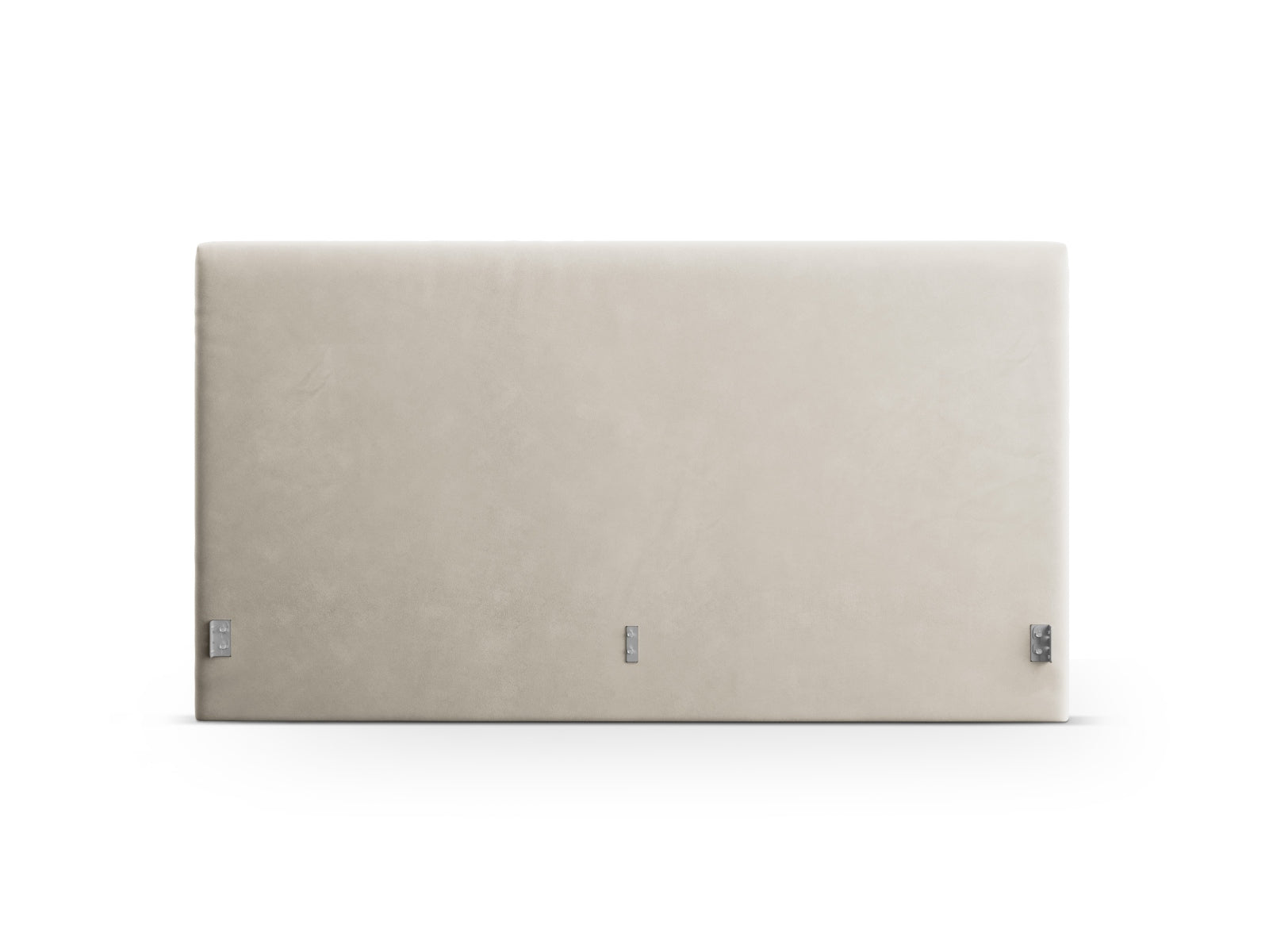 Elegantes Remo Velour Kopfteil in edlem Dunkelbeige, ideal für moderne Schlafzimmer und zur Schaffung einer einladenden Atmosphäre.